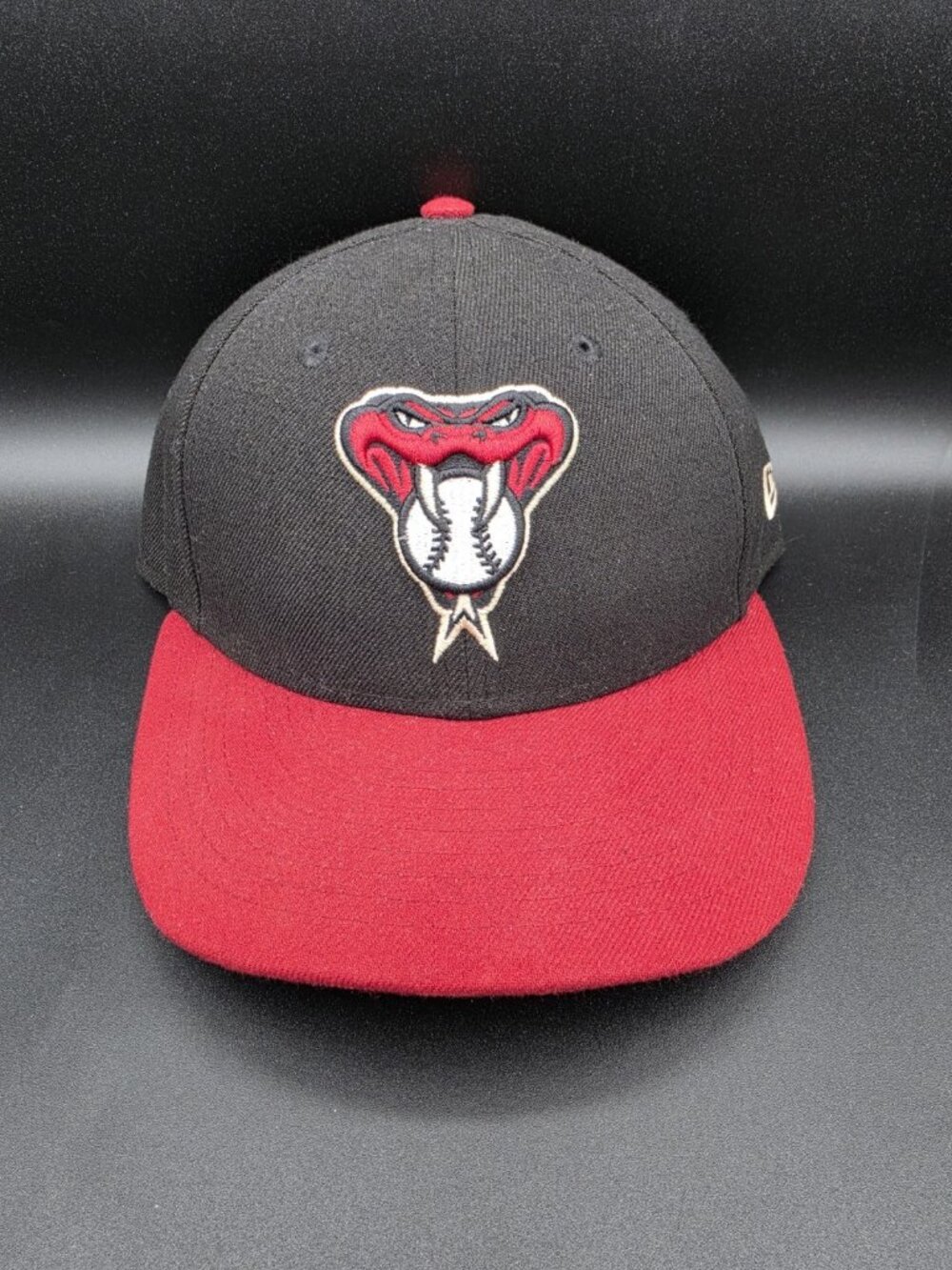 Arizona Diamondbacks MLB New Era 59FIFTY Snakehead Logo Baseball Hat Sz 7 3/8